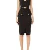 Elisabetta Franchi Casual Jurken Midi Dresses Black