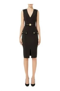 Elisabetta Franchi Casual Jurken Midi Dresses Black