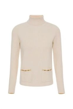 Elisabetta Franchi Coltruien Turtlenecks Beige