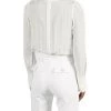 Elisabetta Franchi Longsleeve Shirts BODYSUIT SHIRT White