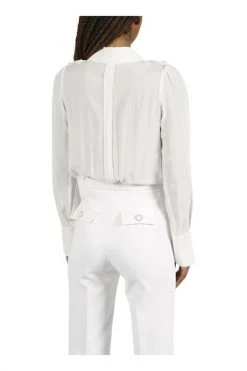 Elisabetta Franchi Longsleeve Shirts BODYSUIT SHIRT White