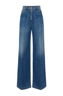 Elisabetta Franchi Boyfriend Jeans Trousers Blue