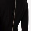 Casual Jurken ELISABETTA FRANCHI Mini Dress With Crew Neck Black