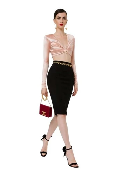 Elisabetta Franchi Kokerrokken Pencil Skirt MIINTO-274089e35933cbc84cbc Black 2 Elisabetta Franchi Kokerrokken Pencil Skirt MIINTO-274089e35933cbc84cbc Black - Afbeelding 2