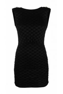 Elisabetta Franchi Feestjurken Mini Knitted Dress With Gold Black -Elisabetta Franchi Winkel 9ae5a71e9a73941821be5753d78614cf