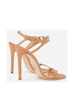 Elisabetta Franchi Sandalen Open-toe Sandals With Logoed Strap Pink