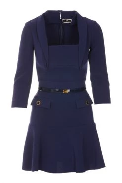 Casual Jurken Elisabetta Franchi Dresses Blue -Elisabetta Franchi Winkel 9b4b66f267689d4798611923f77b0ac6