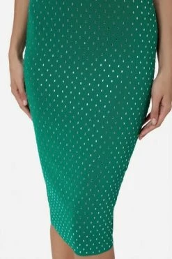 Elisabetta Franchi Midirokken Midi Skirts Green