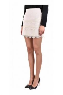 Elisabetta Franchi Korte Rokken GO46511E2V330 SKIRT White