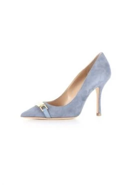 Elisabetta Franchi Leather Pumps Gray
