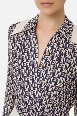 Elisabetta Franchi Longsleeve Shirts Shirts Beige -Elisabetta Franchi Winkel 9bf19422d7c4bb75b29b6513330e2142