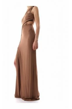 Elisabetta Franchi Jurken Gowns Beige -Elisabetta Franchi Winkel 9cdf0a181b71585c48aac993c26e94e2