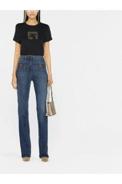 Elisabetta Franchi T-shirts T-Shirt Black -Elisabetta Franchi Winkel 9cedc5ba1c665e7fc13a9014b6f61342