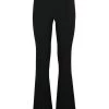 Elisabetta Franchi Wijde Broeken Wide Trousers Black
