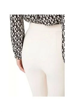 Elisabetta Franchi Pantalons Skinny Trousers Beige