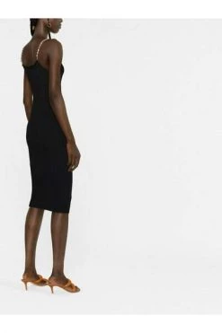 Elisabetta Franchi Casual Jurken Midi Dress Black -Elisabetta Franchi Winkel a05ed5602e34763a95755f573e7aba9a