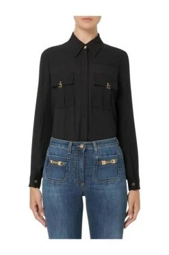 Elisabetta Franchi Longsleeve Shirts Shirts Black