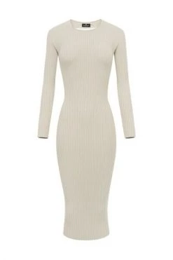Elisabetta Franchi Casual Jurken Midi Dress Beige -Elisabetta Franchi Winkel a0825c6f97710b2aabbfff04490c49c9