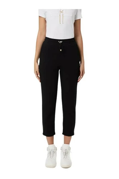Elisabetta Franchi Broeken Cropped Trousers Black 3 Elisabetta Franchi Broeken Cropped Trousers Black - Afbeelding 3