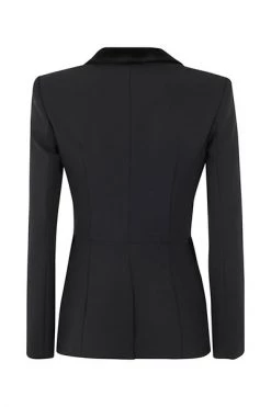 Elisabetta Franchi Blazers Double Breasted Maxi Stud Embellished Jacket Black -Elisabetta Franchi Winkel a0ba1509826301bfdddb87117ca9814b