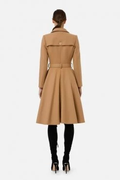 Elisabetta Franchi Trenchcoats & Mantels Double-Breasted Coats Beige -Elisabetta Franchi Winkel a0bc7e25d50cd908454cad5b6f3e973a