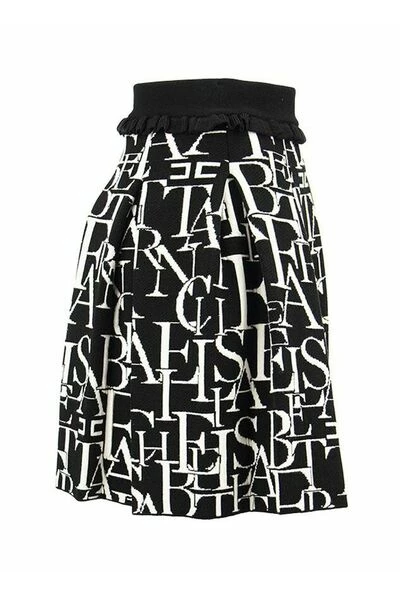 Elisabetta Franchi Korte Rokken Littering Press Cannons Skirt Black 5 Elisabetta Franchi Korte Rokken Littering Press Cannons Skirt Black - Afbeelding 5