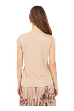 Elisabetta Franchi T-shirts T-shirt Beige -Elisabetta Franchi Winkel a10390e6d46814e88804729c89e02d4b