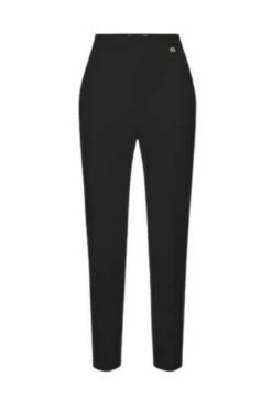 Elisabetta Franchi Chino's Double Crêpe Skinny Trousers Black