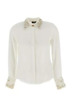 Longsleeve Shirts Elisabetta Franchi Shirts White White -Elisabetta Franchi Winkel a19bb8da3a9208a97b7a76d0d26c1a8a