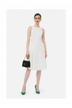 Elisabetta Franchi Casual Jurken Midi Dresses White 8 Elisabetta Franchi Casual Jurken Midi Dresses White -Elisabetta Franchi Winkel a1b3540e591321ef1a641b136223e48e