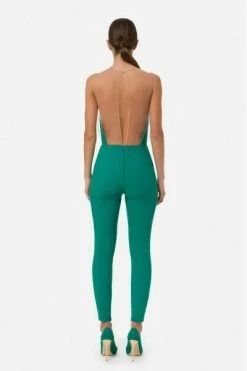 Elisabetta Franchi Jumpsuits & Tuinbroeken Jumpsuits Green -Elisabetta Franchi Winkel a1bca31a39519c3ec35231186d5a86e5
