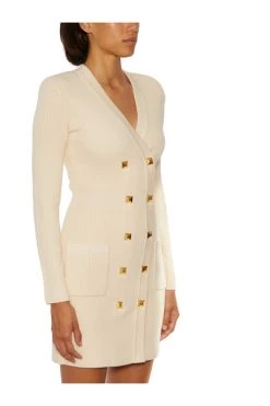 Elisabetta Franchi Casual Jurken Knitted Dresses White -Elisabetta Franchi Winkel a2931fc8cd265473b2990d496bf3a7a4