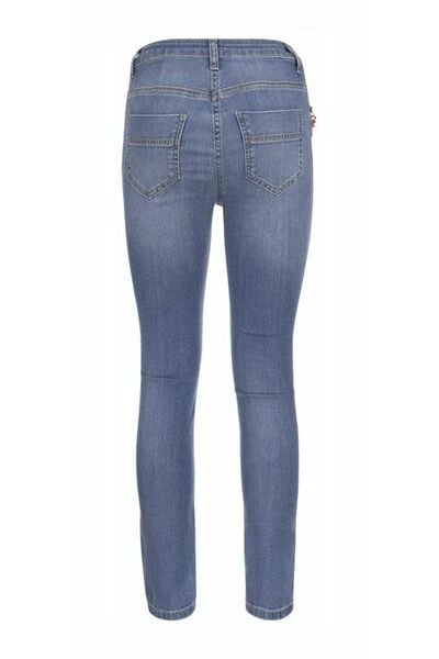 Elisabetta Franchi Skinny Jeans With Pendants Blue 3 Elisabetta Franchi Skinny Jeans With Pendants Blue - Afbeelding 3