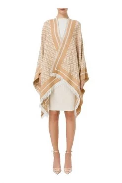 Elisabetta Franchi Vesten CARDIGAN Beige -Elisabetta Franchi Winkel a2ca56550dc6523555f0464baceba357