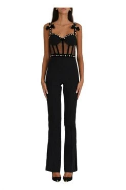 Elisabetta Franchi Jumpsuits & Tuinbroeken Jumpsuit Black -Elisabetta Franchi Winkel a3369d071ee0160f81d7dce19550fe5b