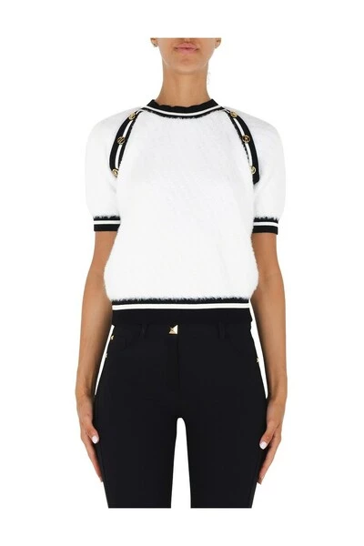 Elisabetta Franchi Sweaters Sweater White 2 Elisabetta Franchi Sweaters Sweater White - Afbeelding 2