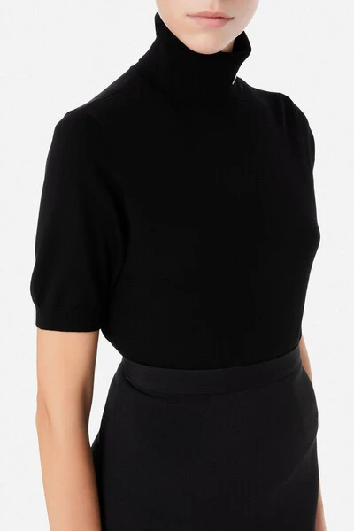 Elisabetta Franchi Coltruien Top Black 4 Elisabetta Franchi Coltruien Top Black - Afbeelding 4