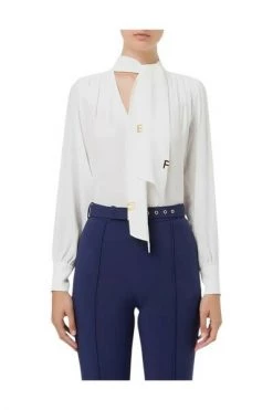 Elisabetta Franchi Longsleeve Shirts Shirts White