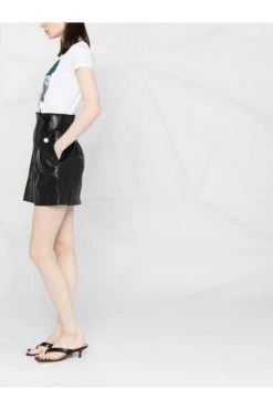 Elisabetta Franchi Leren & Suède Rokken Skirt Black -Elisabetta Franchi Winkel a4787ef03de850d1dcb7ccc3d92b1166