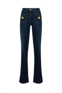 Elisabetta Franchi Bootcut Jeans Jeans Blue -Elisabetta Franchi Winkel a4cc754e1d6b43648f64aa129b0b61fc
