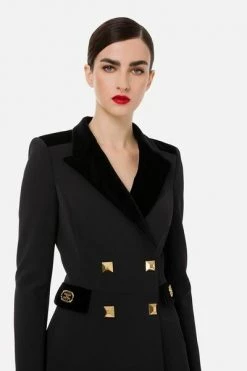 Elisabetta Franchi Blazers Black -Elisabetta Franchi Winkel a56e90338dcb270eec042705cd1ce127