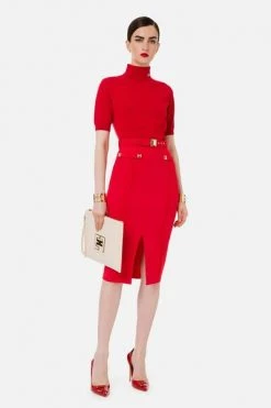 Elisabetta Franchi Blouses Red -Elisabetta Franchi Winkel a5af985a328565afaab94fef6a70e017