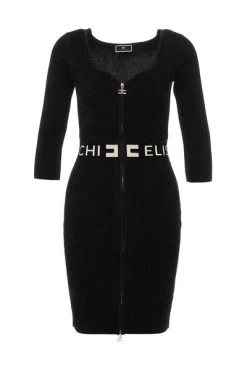 Elisabetta Franchi Casual Jurken Women& Clothing Dress AM37S26E2 22 Black