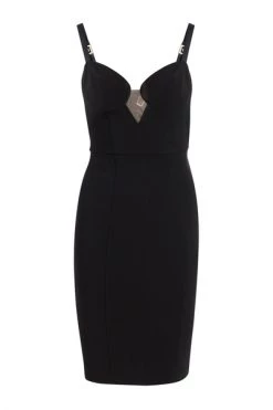 Elisabetta Franchi Feestjurken Midi Dress Black -Elisabetta Franchi Winkel a667239ba2b8cf59bce4daf06495d70f