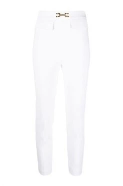 Elisabetta Franchi Chino's Cropped Pants White -Elisabetta Franchi Winkel a6f9491911c321eb53d55c9a4b53c572