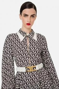 Elisabetta Franchi Riemen Belts White