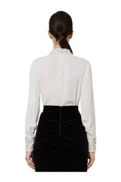 Elisabetta Franchi Blouses White -Elisabetta Franchi Winkel a85507f868a987254b82268d0dcc486c