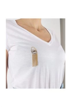 Elisabetta Franchi T-shirts T-Shirt White -Elisabetta Franchi Winkel a860ed8ff555f50f2ce795cef1f87520