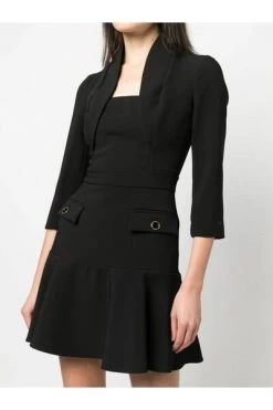 Elisabetta Franchi Casual Jurken Mini Dress With Belt Black -Elisabetta Franchi Winkel a8a193ce3cf16d6d7c690ca09745dc0a