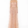Elisabetta Franchi Maxi Jurken Red Carpet Tulle Dress With Bustier Pink